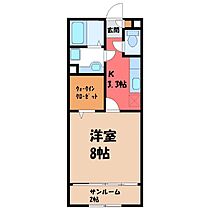 群馬県前橋市下大島町（賃貸アパート1K・2階・33.34㎡） その2