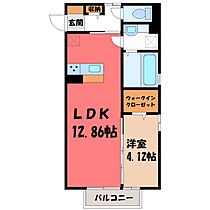 群馬県前橋市小相木町1丁目（賃貸アパート1LDK・2階・42.01㎡） その2