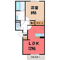 群馬県前橋市上新田町（賃貸アパート1LDK・2階・48.54㎡） その2