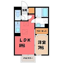 群馬県前橋市天川大島町1丁目（賃貸アパート1LDK・1階・29.25㎡） その2