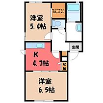 群馬県伊勢崎市曲沢町（賃貸アパート2K・1階・42.32㎡） その2