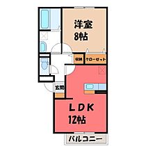 群馬県伊勢崎市連取元町（賃貸アパート1LDK・1階・48.54㎡） その2