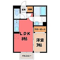 群馬県前橋市箱田町（賃貸アパート1LDK・2階・29.25㎡） その2