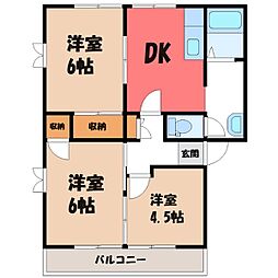 SD宗高 3DKの間取図画像