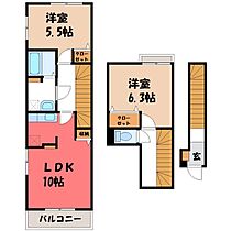 群馬県佐波郡玉村町大字斎田（賃貸アパート2LDK・2階・61.70㎡） その2