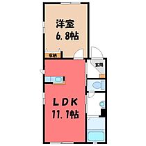 群馬県伊勢崎市三室町（賃貸アパート1LDK・1階・40.69㎡） その2