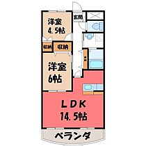 群馬県前橋市箱田町（賃貸アパート2LDK・2階・58.32㎡） その2