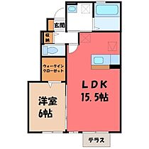 群馬県伊勢崎市太田町（賃貸アパート1LDK・1階・53.33㎡） その2