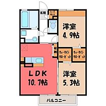 茨城県古河市下辺見（賃貸アパート2LDK・2階・52.58㎡） その2