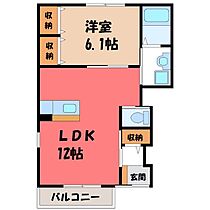 茨城県古河市水海（賃貸アパート1LDK・1階・42.74㎡） その2