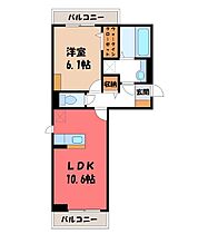 群馬県前橋市六供町2丁目（賃貸アパート1LDK・2階・42.93㎡） その2