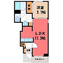 群馬県伊勢崎市八坂町（賃貸アパート1LDK・1階・37.13㎡） その2