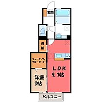 群馬県伊勢崎市宮前町（賃貸アパート1LDK・1階・36.66㎡） その2