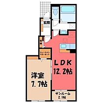 群馬県佐波郡玉村町大字板井（賃貸アパート1LDK・1階・50.14㎡） その2