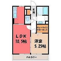 群馬県伊勢崎市境伊与久（賃貸アパート1LDK・2階・39.68㎡） その2