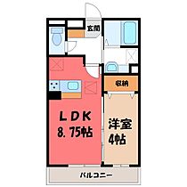 群馬県前橋市上大島町（賃貸アパート1LDK・1階・33.39㎡） その2