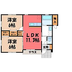 両毛線 前橋駅 バス18分 二之宮町下車 徒歩3分