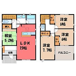 JR両毛線 国定駅 徒歩7分の賃貸一戸建て