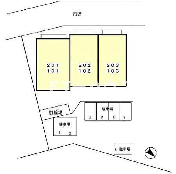 サンモール ｜千葉県習志野市鷺沼台3丁目(賃貸アパート2DK・2階・59.31㎡)の写真 その3