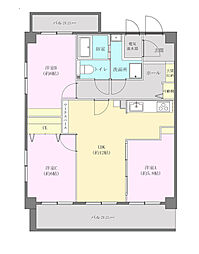 間取図画像 3LDK