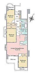 間取図画像 3LDK
