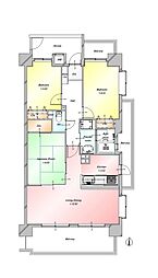 グローリアス三河安城 3LDKの間取図画像