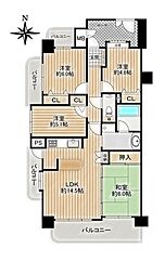 ライオンズガーデン戸田 4LDKの間取図画像