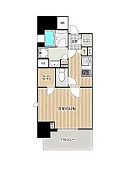 オープンレジデンシア名古屋FRONT 1Kの間取図画像