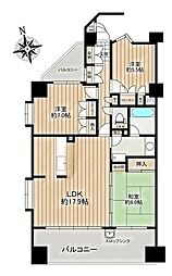 ロイヤルデュオ桜台 3LDKの間取図画像