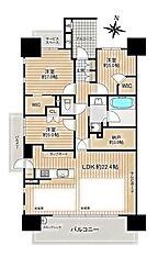 パークホームズ日進ゲートマーク 3SLDKの間取図画像