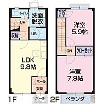 カサベルデ三谷東 6 ｜ 愛知県蒲郡市三谷町東2丁目202（賃貸タウンハウス2LDK・1階・59.62㎡） その2