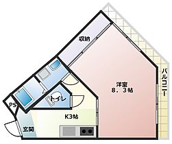 愛知県豊橋市弥生町字松原11-1（賃貸アパート1K・2階・29.27㎡） その2