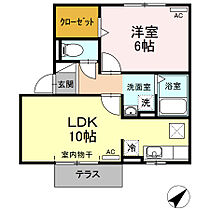 グランシャリオ北斗七星 102 ｜ 愛知県豊橋市佐藤2丁目10-13（賃貸アパート1LDK・1階・39.02㎡） その2