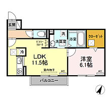 ヴィラ・ロワイヤル　六番館 102 ｜ 愛知県豊川市下長山町北側40番地（賃貸アパート1LDK・1階・45.18㎡） その2