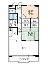 ヴィラウィル 103 ｜ 愛知県豊橋市弥生町字東豊和152-4（賃貸マンション2LDK・1階・68.04㎡） その2