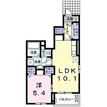 ベル・ソレイユＫ 101 ｜ 愛知県豊橋市高洲町字高洲84番地5（賃貸アパート1LDK・1階・41.24㎡） その2