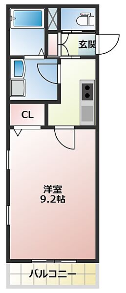 Cuore Ricco 102｜愛知県豊川市国府町豊成(賃貸アパート1K・1階・28.02㎡)の写真 その2