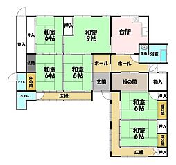 中古戸建 甲賀市土山町鮎河 7DKの間取り