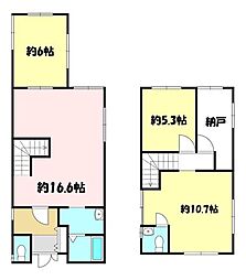 中古戸建 日野町大字石原 3SLDKの間取り