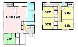 中古戸建 甲賀市水口町山 5SLDKの間取り