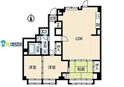 曙マンション 3LDKの間取図画像