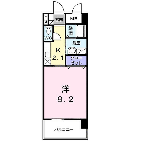 ベルマーレ 505｜広島県福山市南今津町(賃貸マンション1K・5階・30.60㎡)の写真 その2