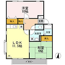 ハイカムール弐番館 201 ｜ 広島県福山市神辺町大字新徳田405（賃貸アパート2LDK・2階・62.10㎡） その2