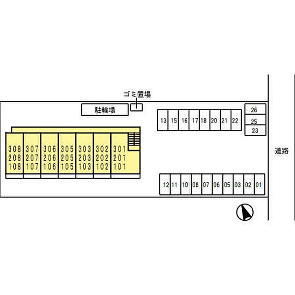 ノール リヴィエール ドゥ 108｜広島県福山市西新涯町1丁目(賃貸アパート1LDK・1階・35.35㎡)の写真 その2