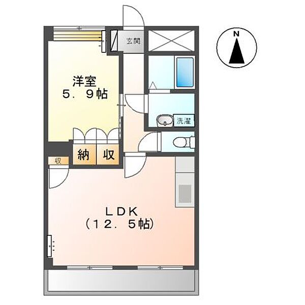 ヴィーナス ｜香川県高松市多肥下町(賃貸マンション1LDK・1階・44.88㎡)の写真 その4