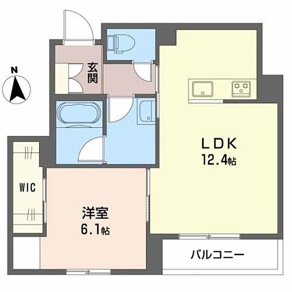 ヴォワレ エ フルール新北町 ｜香川県高松市新北町(賃貸マンション1LDK・3階・45.63㎡)の写真 その2