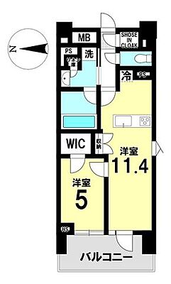 間取り オープンレジデンシア名古屋菊井通　2階 2階/-