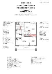 ステイツアクス関目 3LDKの間取り