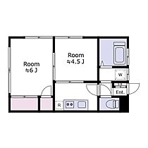 東京都大田区矢口2丁目（賃貸マンション2K・2階・33.13㎡） その2