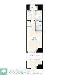 HY’s　Salire　用賀 3階1Kの間取り